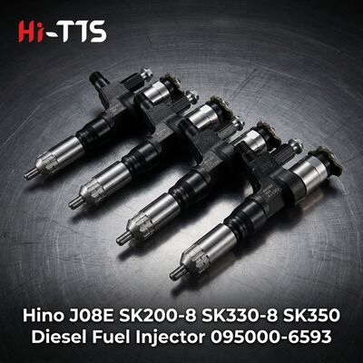 Goede prijs. Brandstofinjector 095000-6593 voor kruipgraver Hino J08E voor SK200-8 SK330-8 SK350 Motor online