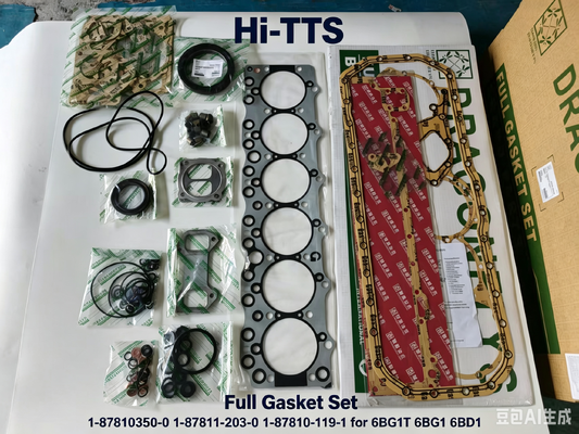 1-87810350-0 1-87811-203-0 1-87810-119-1Volledige pakkingset voor 6BG1T 6BG1 6BD1 motorreparatieset