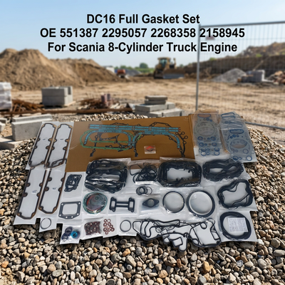 DC16 8-cilinder dieselmotor Volledig pakket OE 551387 2295057 2268358 2158945 Truck Overhaul vervanging pakket set