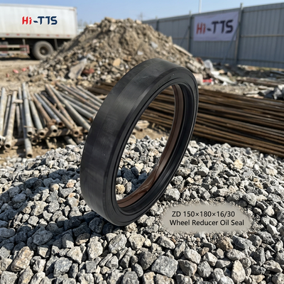 ZD 150×180×16/30 Rechthoekige Dubbele Veer Gecombineerde Skeletoliekeerring Geschikt voor CG30B CG930 ZL30B-II ZL30E CG932H LW300F/KV CLG830 LG833 XG930 LG930 SEM630 Wiellader Reducer Vervangende Afdichting