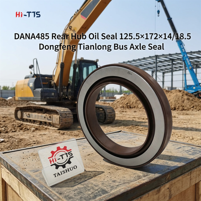 DANA 485 Achterhoek Oliezegel OE 3104081-ZM01A Grootte 125.5×172×14/18.5 Voor Dongfeng Tianlong Tianjin Zware vrachtwagen & Passagiersbus Achteras vervangende zegel